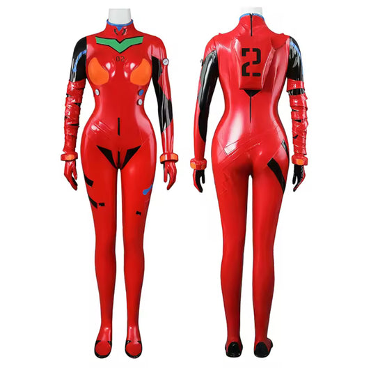 Asuka Langley Cosplay Outfit w/ Spear of Longinus