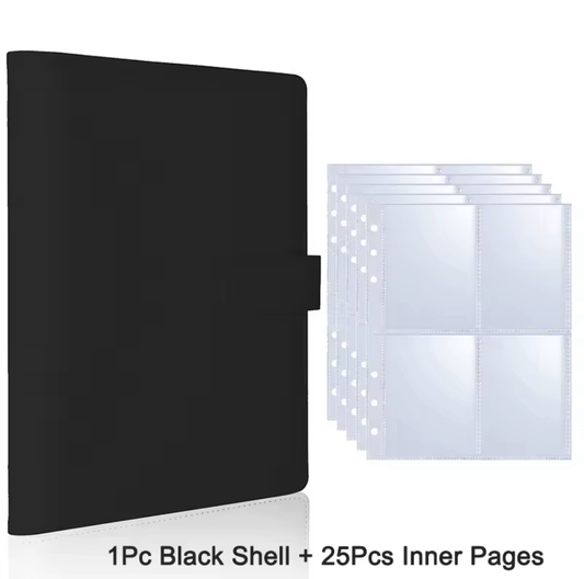 Black Collector Binder with 25 Pages
