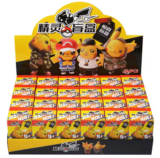 Street Style Pikachu Keychain Blind Box  (Urban Wear Edition)