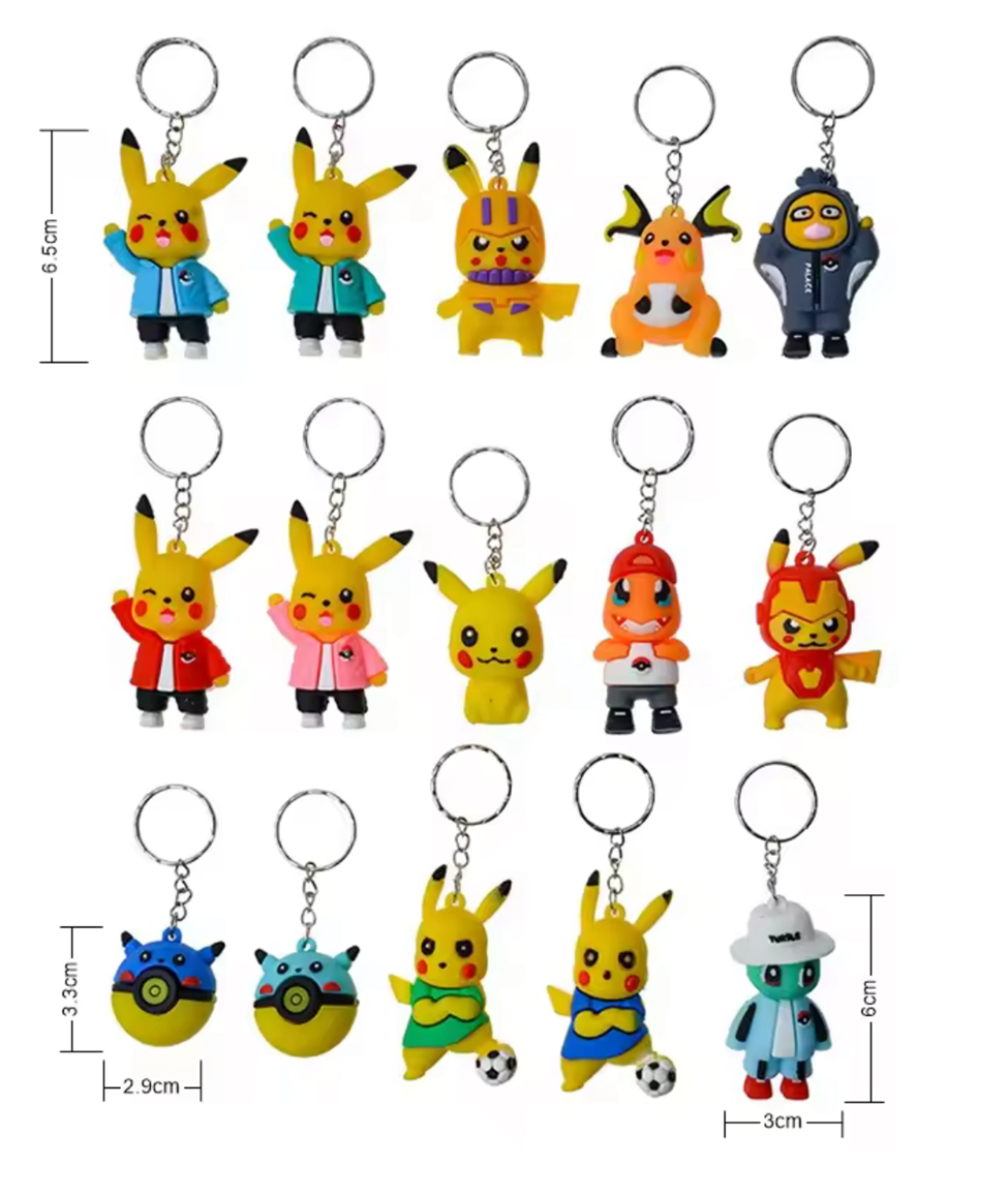 Street Style Pikachu Keychain Blind Box  (Urban Wear Edition)