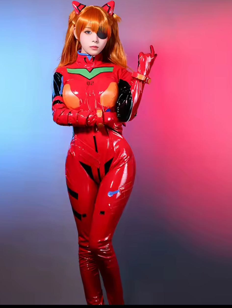 Asuka Langley Cosplay Outfit w/ Spear of Longinus